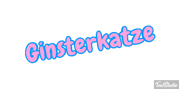 Ginsterkatze Tekst effect