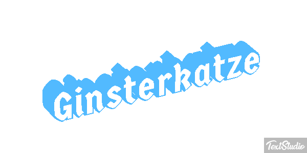 Ginsterkatze Tekst effect