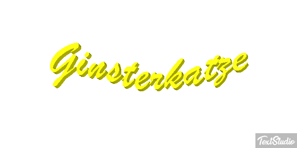 Ginsterkatze Tekst effect
