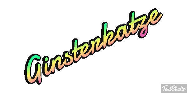 Ginsterkatze Tekst effect