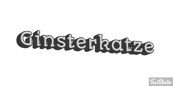 Ginsterkatze Tekst effect