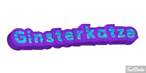 Ginsterkatze Tekst effect