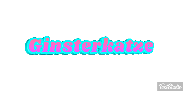 Ginsterkatze Tekst effect