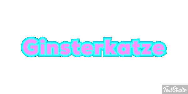 Ginsterkatze Tekst effect