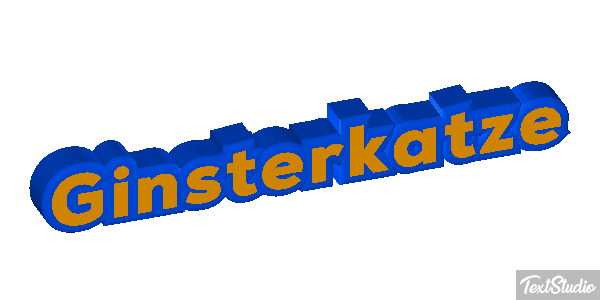 Ginsterkatze Tekst effect