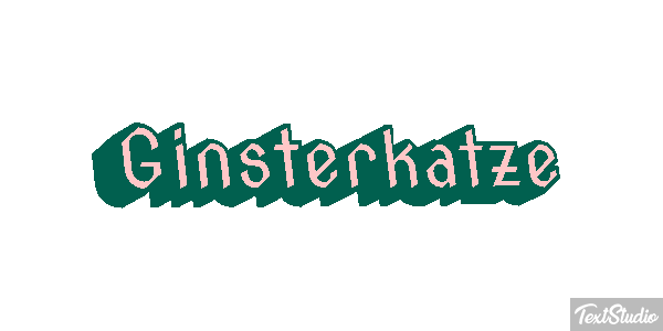 Ginsterkatze Tekst effect