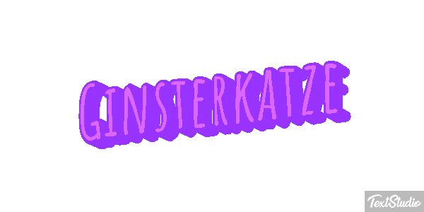 Ginsterkatze Tekst effect