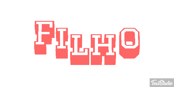 Filho Текстовый эффект