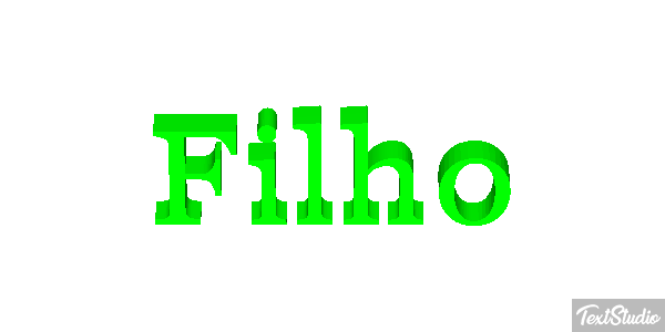 Filho Текстовый эффект