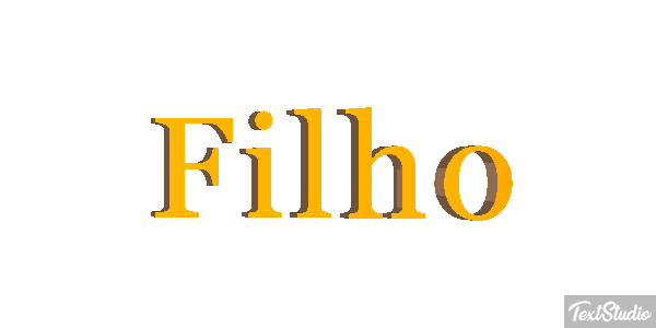 Filho Текстовый эффект