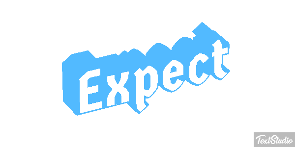 Expect Efecto de texto