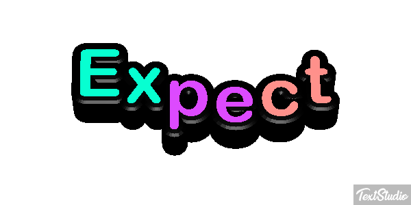 Expect Efecto de texto