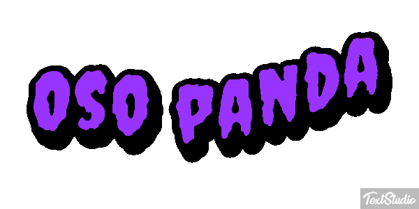 Oso panda Efekt tekstowy