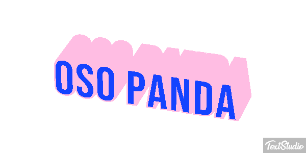 Oso panda Efekt tekstowy