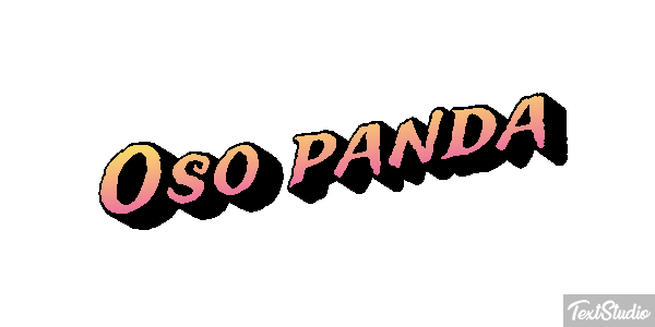 Oso panda Efekt tekstowy