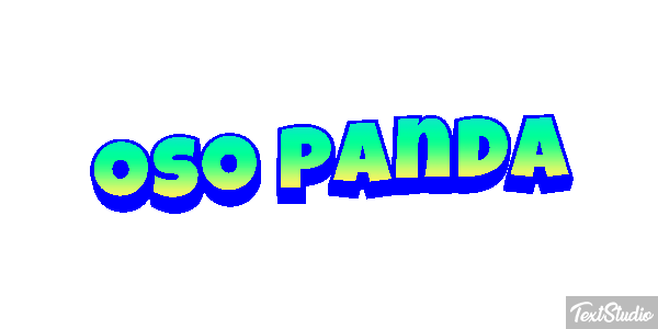 Oso panda Efekt tekstowy
