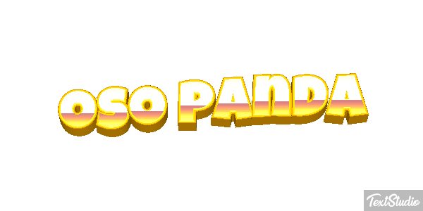 Oso panda Efekt tekstowy
