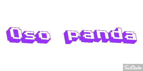 Oso panda Efekt tekstowy