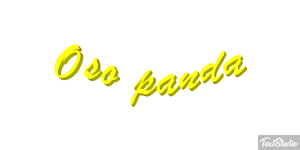 Oso panda Efekt tekstowy