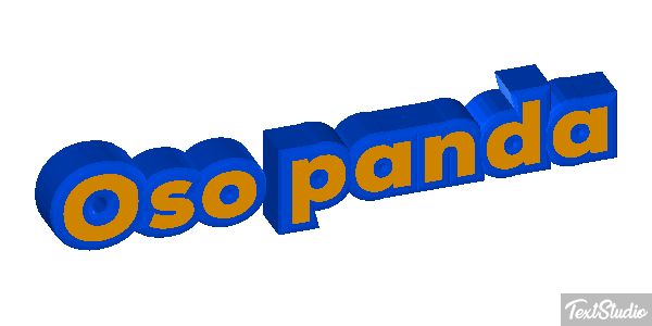 Oso panda Efekt tekstowy