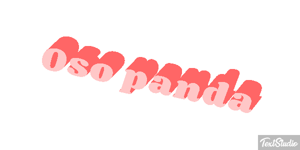 Oso panda Efekt tekstowy