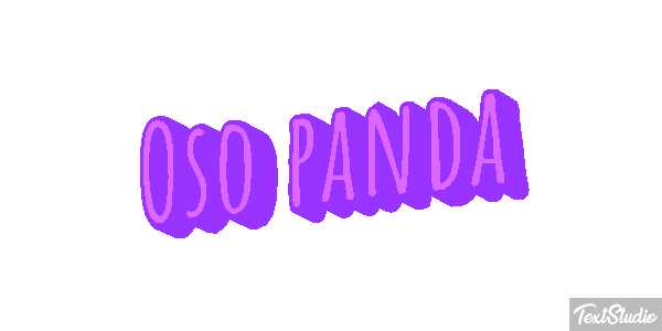Oso panda Efekt tekstowy