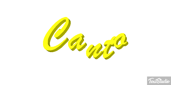 Canto Metin efekti