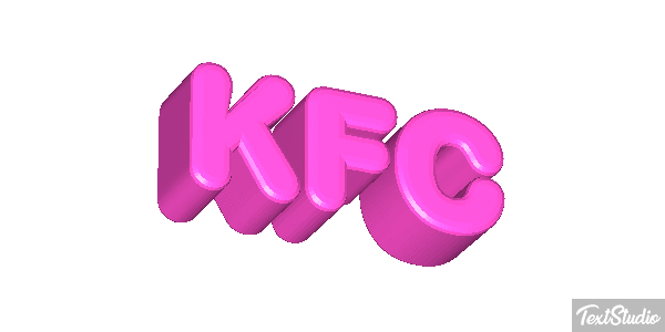 KFC Effetto testo