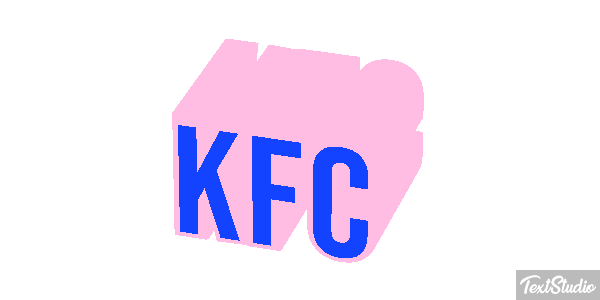 KFC Effetto testo