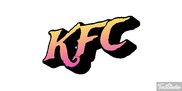 KFC Effetto testo