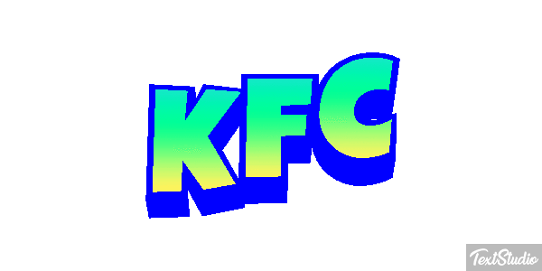 KFC Effetto testo
