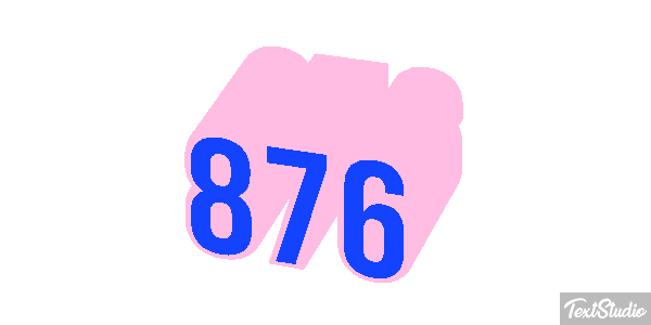 876 Texteffekt