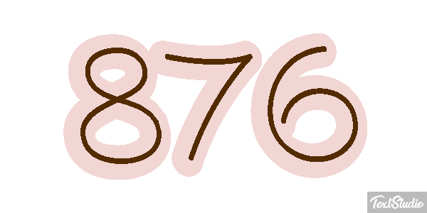 876 Texteffekt