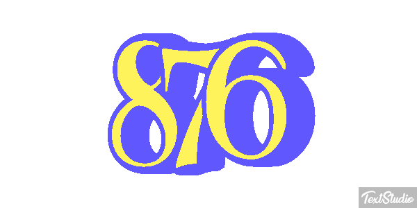 876 Texteffekt