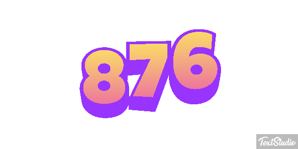 876 Texteffekt