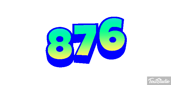 876 Texteffekt