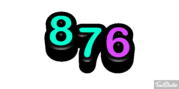 876 Texteffekt
