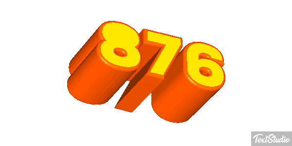 876 Texteffekt