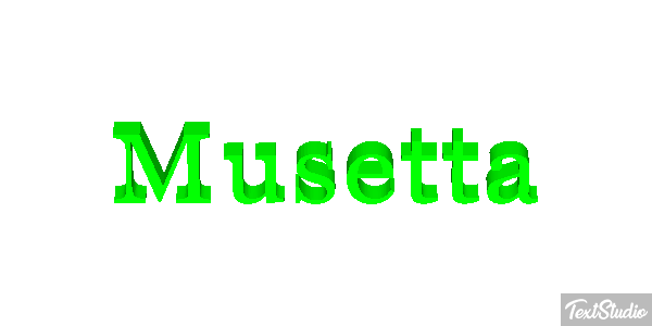 Musetta Effetto testo