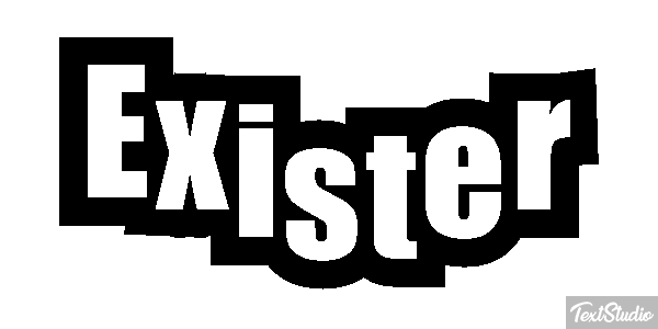 Exister Effet de texte