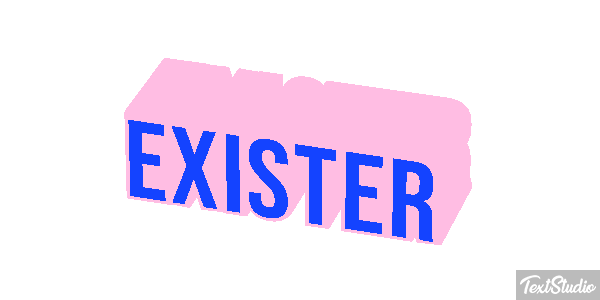 Exister Effet de texte