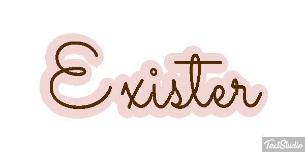 Exister Effet de texte