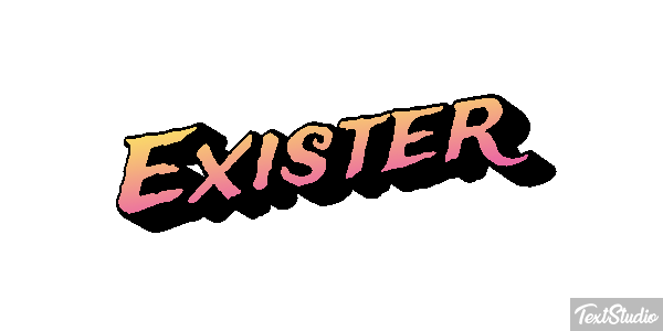 Exister Effet de texte