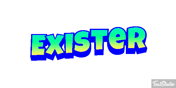 Exister Effet de texte