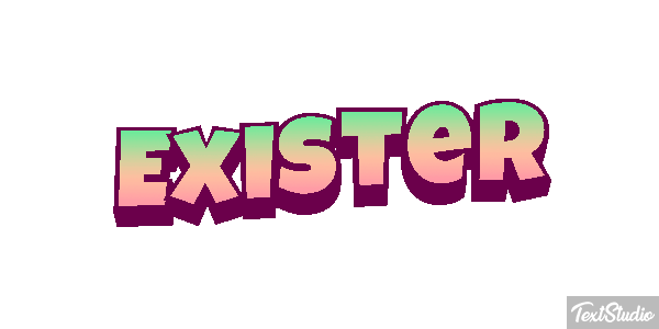 Exister Effet de texte