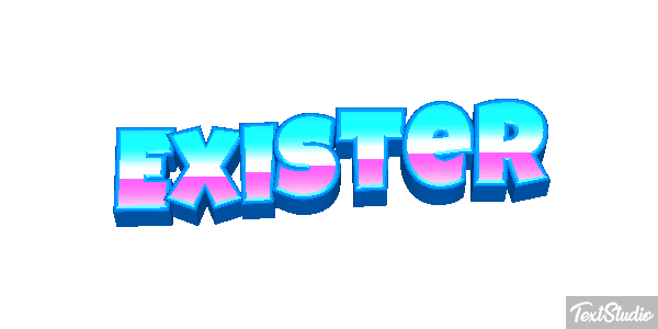 Exister Effet de texte