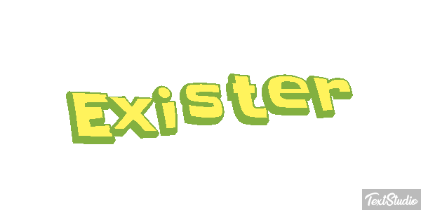 Exister Effet de texte