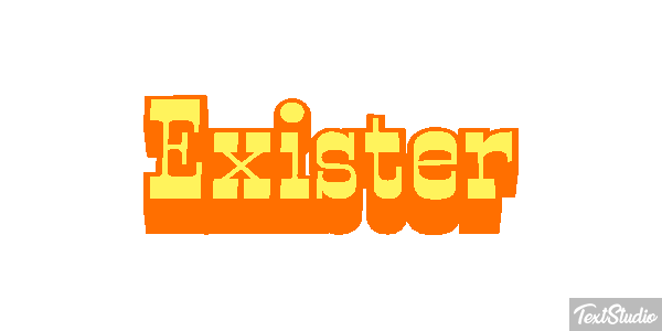 Exister Effet de texte