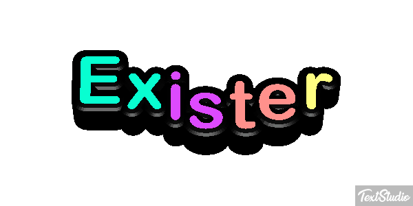 Exister Effet de texte