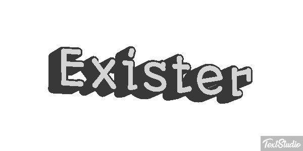 Exister Effet de texte